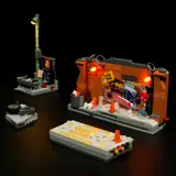 Lit Lumibricks set, modular view.