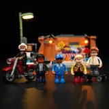 Lumibricks minifigures and vehicles.