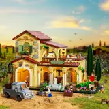 Estate exterior in daylight.