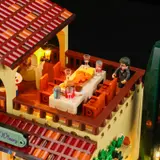 Balcony dinner detail.
