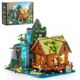 Lumibricks Waterfall Cabin L9083 set with box.