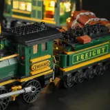 Locomotive and tender connection with "FREIGHT" detail.