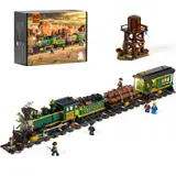 Lumibricks F9036 Western Freight set with train, water tower, and box.