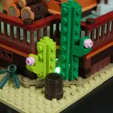 Close-up of cacti greebling with hidden light.