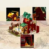 Detachable parts of Lumibricks Ranch Duel barn.