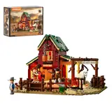 Lumibricks Wild West Ranch Duel 14017 box and model.