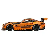 CaDA Mercedes-AMG GT3 C64008W brick model, side view.