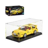Mould King RX7 FD35 Car Model 27016 in display case.
