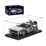 DeLorean model with display case and box.