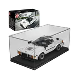 Mould King M1 car in display case.