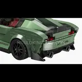 Mould King Supra Convertible rear view with diffuser and exhausts.
