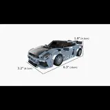 Mould King car models on reflective surface
