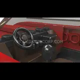 Detailed interior of the Mould King Corvette model.