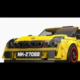 Rally car front detailed view