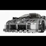 Front view of the supercar model.