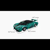 Regera model with dimensions.