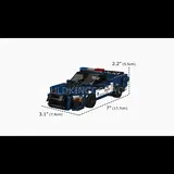 White sports car model by Mould King.