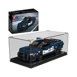 Mould King Shelby GT500 Police Car in display case.