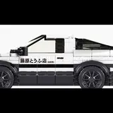AE86 model front view with headlights.