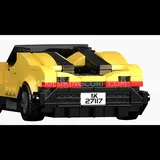 Supercar rear view.