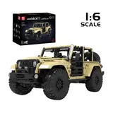 Mould King 13184 RC Wrangler box and 1:6 model.