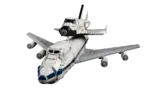 Lego Shuttle mounted, top view